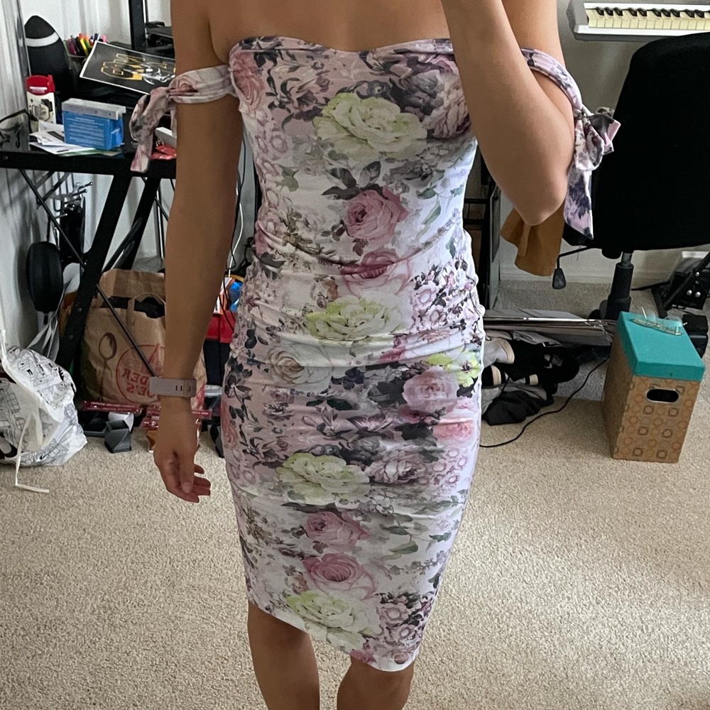 ASOS bodycon floral dress